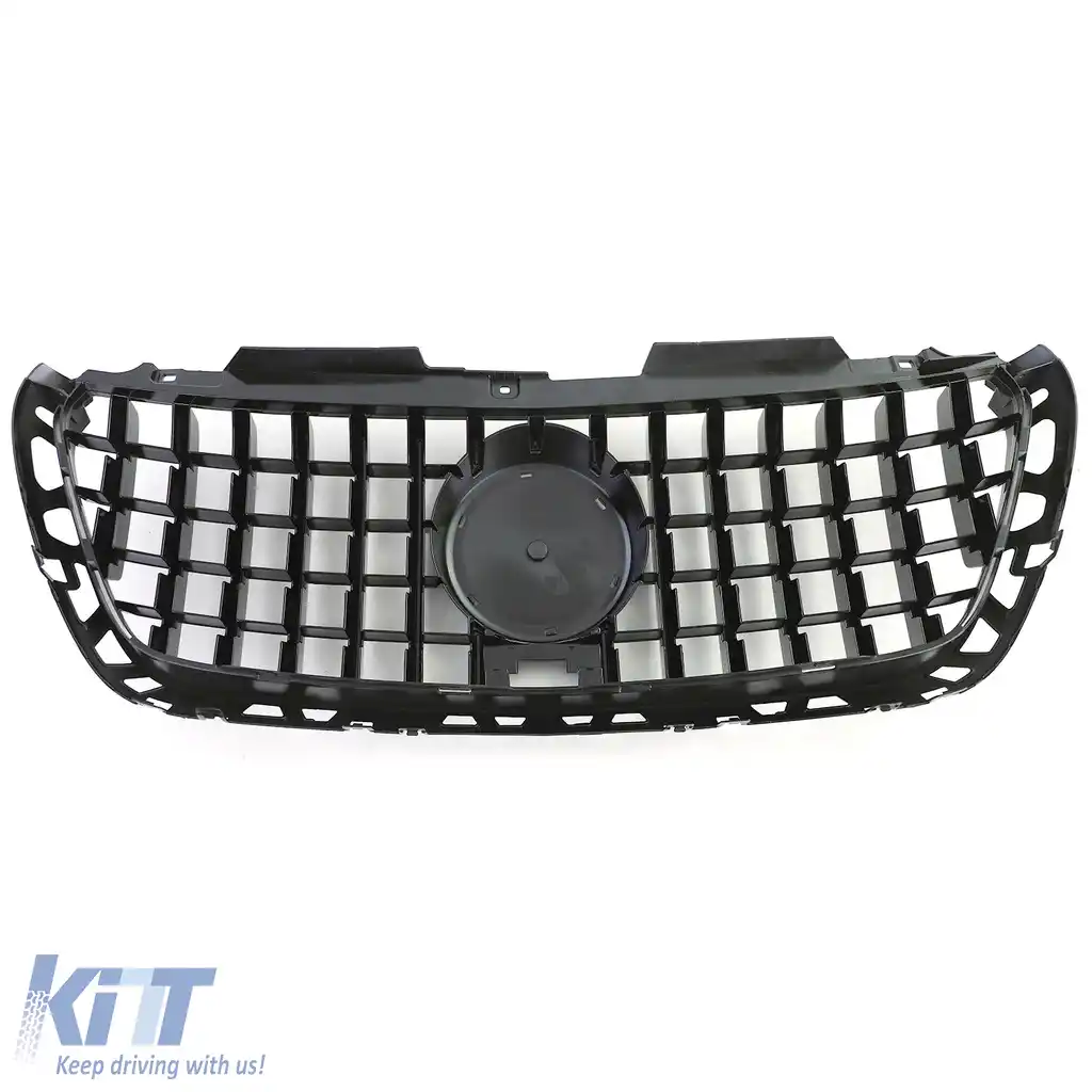 Grilă frontală sport neagră lucioasă, potrivită pentru Mercedes Sprinter W907 910 din 18-image-6204019