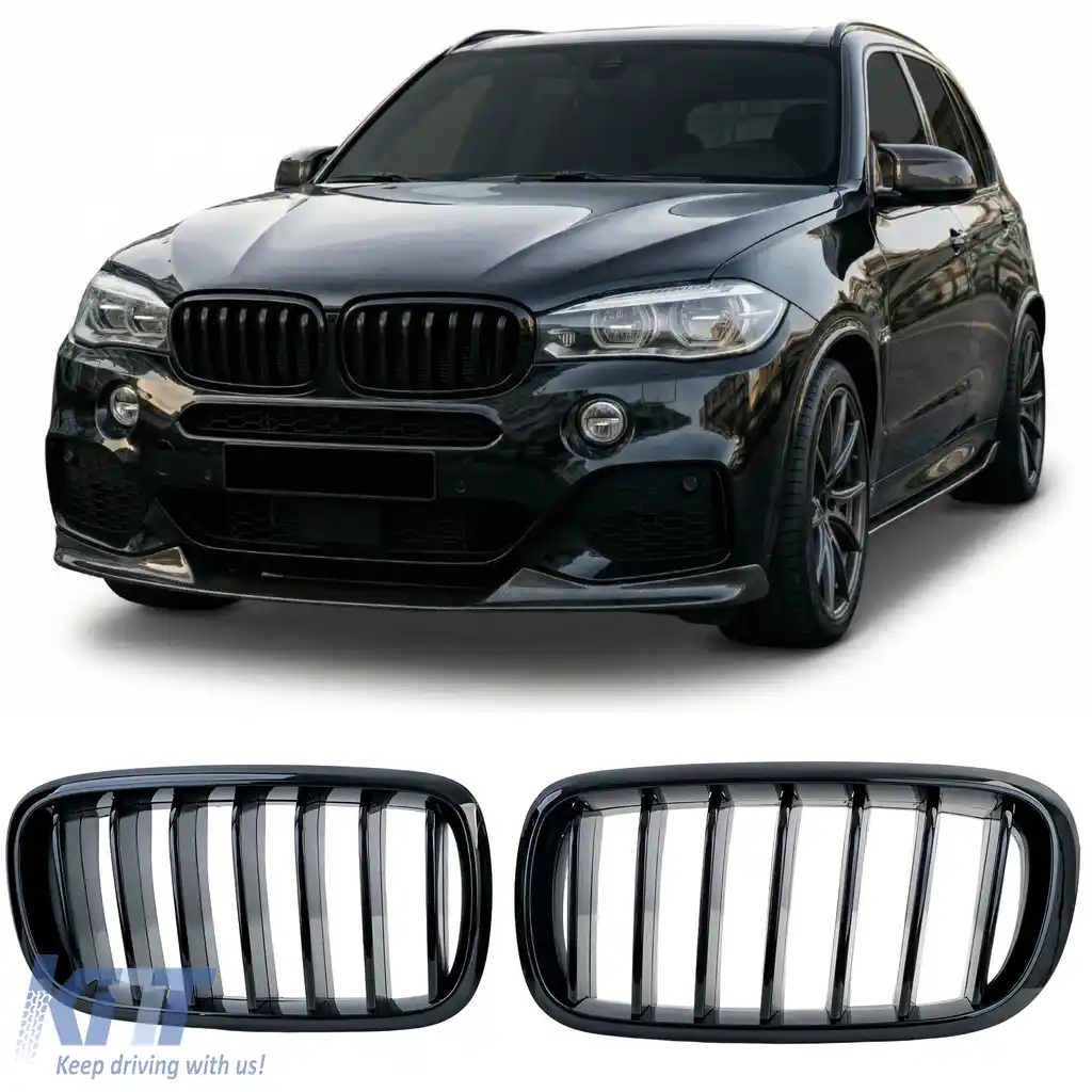 Grilă frontală sport neagră lucioasă potrivită pentru BMW X5 F15 X6 F16 2013-2019