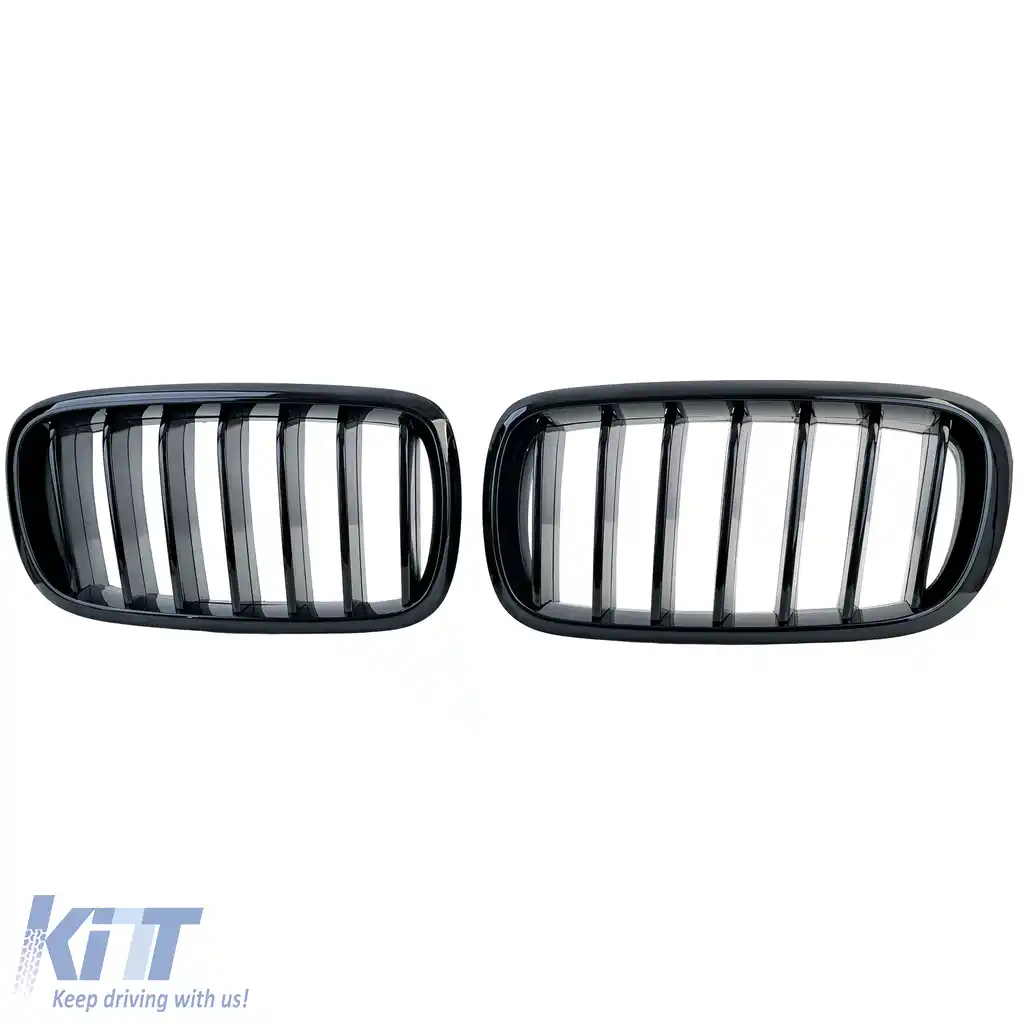 Grilă frontală sport neagră lucioasă potrivită pentru BMW X5 F15 X6 F16 2013-2019-image-6209785