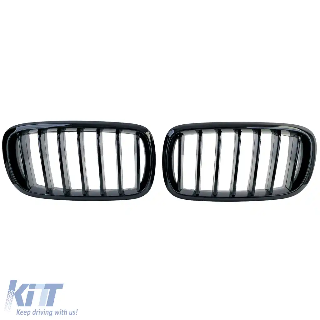 Grilă frontală sport neagră lucioasă potrivită pentru BMW X5 F15 X6 F16 2013-2019-image-6209786
