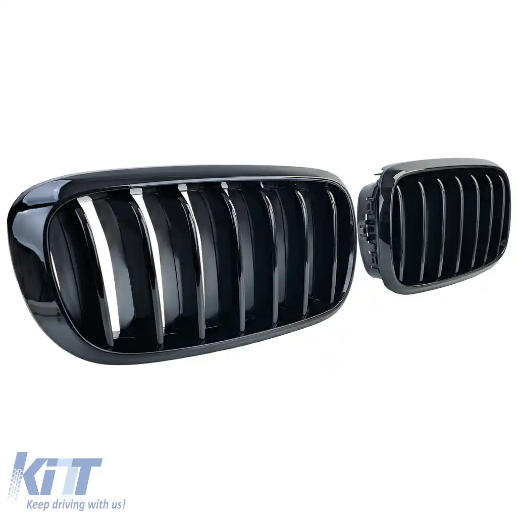 Grilă frontală sport neagră lucioasă potrivită pentru BMW X5 F15 X6 F16 2013-2019-image-6209787