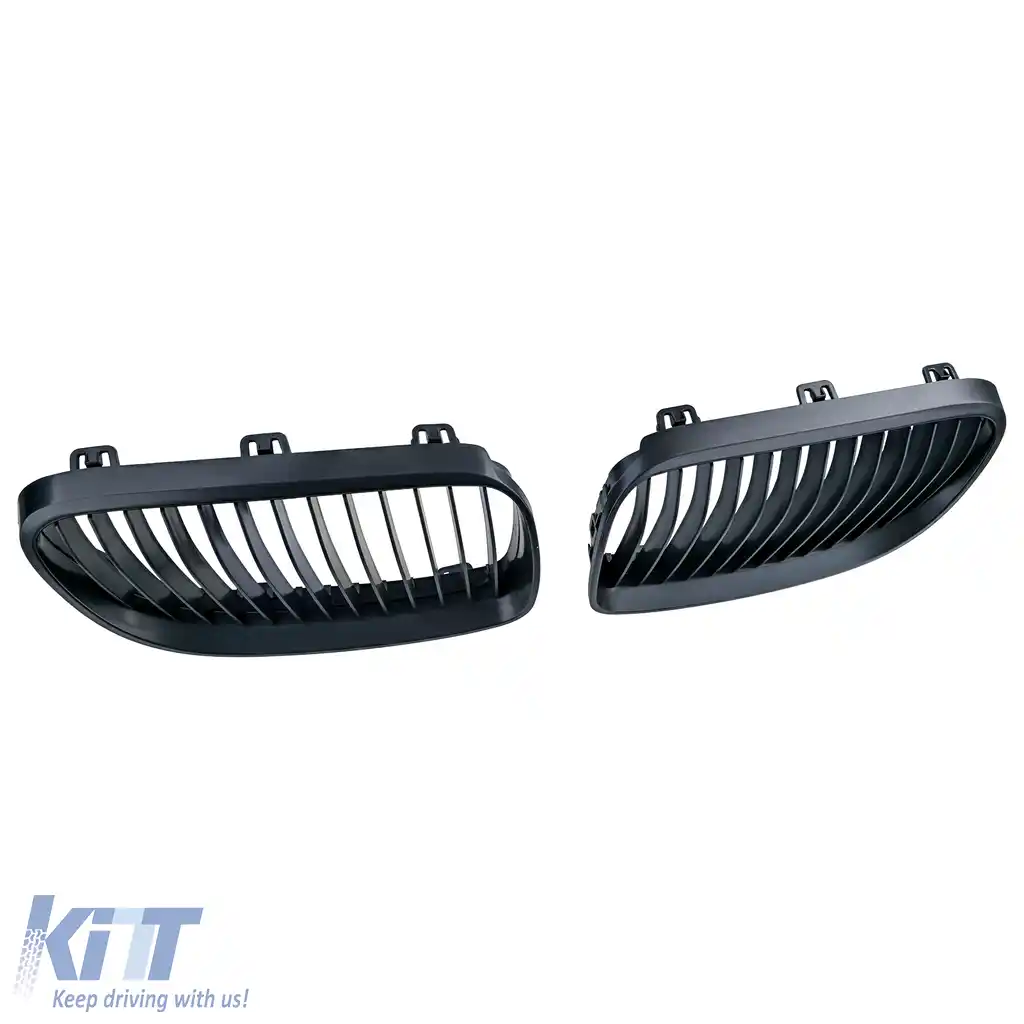 Grilă frontală sport neagră potrivită pentru BMW Seria 3 E92 E93 LCI 2010-2013-image-6210682