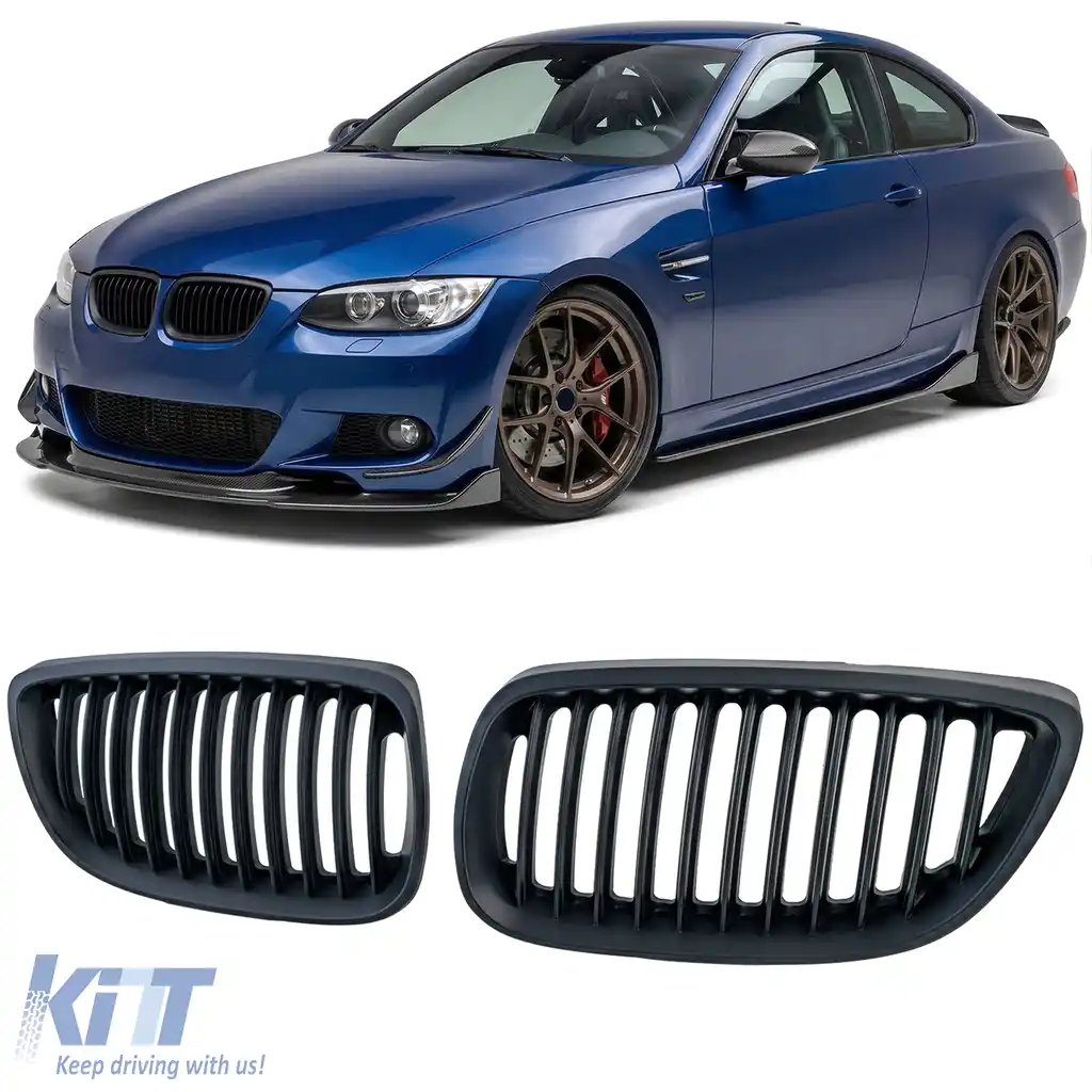 Grilă frontală sport neagră potrivită pentru BMW Seria 3 E92 E93 2006-2010