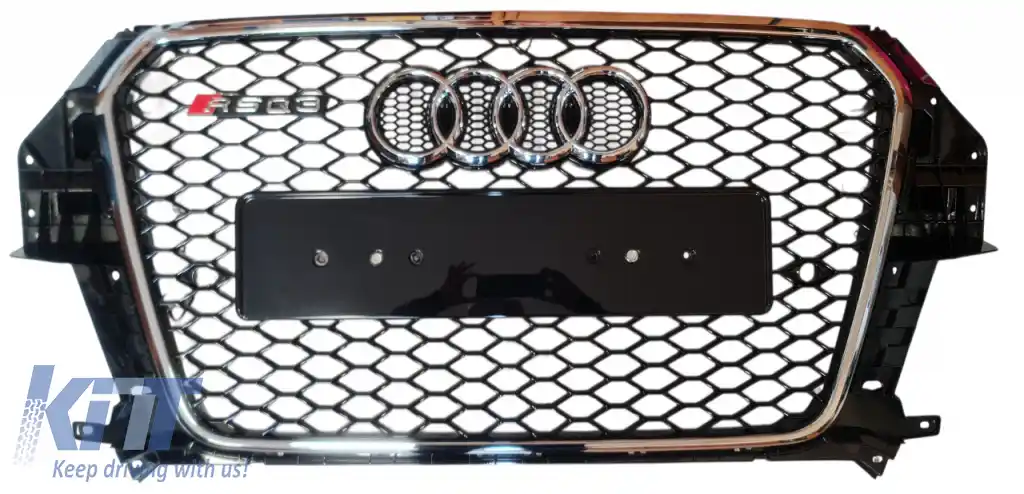 Grilă frontală stil RS potrivită pentru Audi Q3 2011 - 2015!-image-6326285