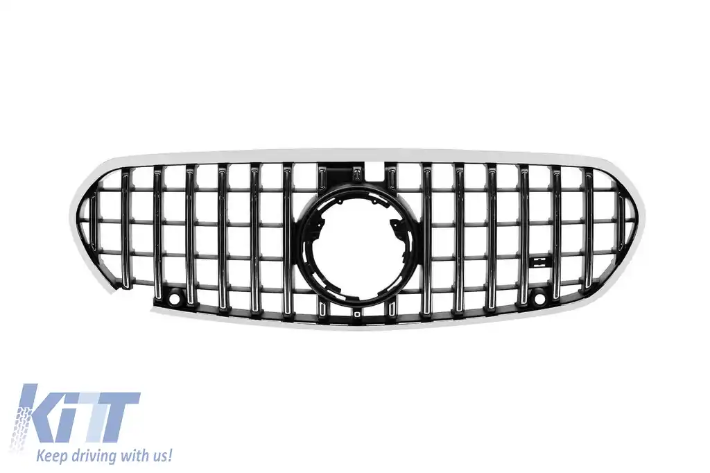 image-66-Grilă GT crom/neagră potrivită pentru Mercedes S-Class W223 după 2020