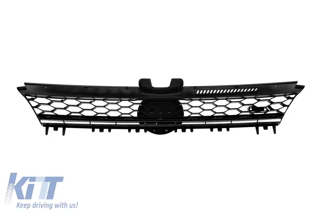 Grilă GTi potrivită pentru VW Golf VII 2012-2019 pentru bara GTi, fără deschidere pentru emblemă-image-6216945