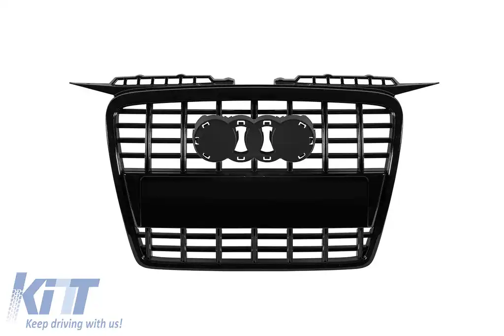 Grilă lac neagră tip S3 potrivită pentru Audi A3 hatchback, Sportback 2005-2008
