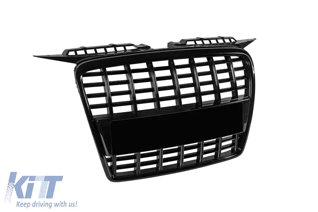 Grilă lac neagră tip S3 potrivită pentru Audi A3 hatchback, Sportback 2005-2008-image-6132295