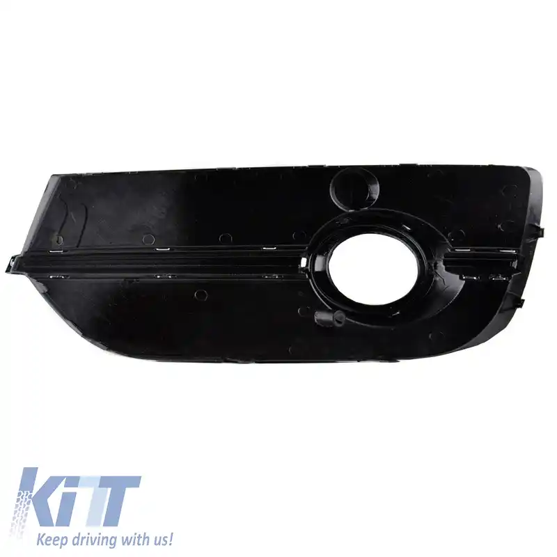Grilă laterală pentru bara de protecție frontală potrivită pentru Audi Q3 8U 11-15 RSQ3 Look Negru Lucios / Crom Stânga & Dreapta 2 Piese-image-6300639
