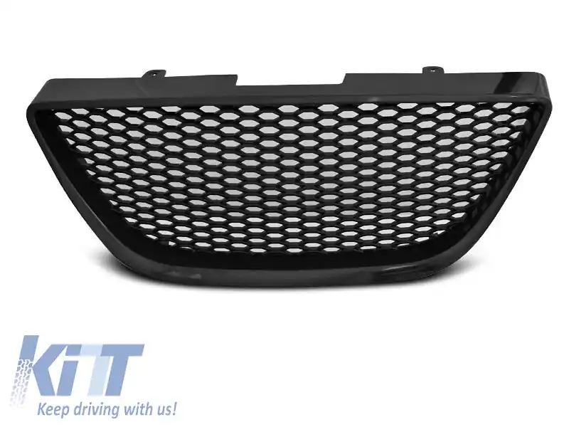 Grilă mată neagră fără emblemă potrivită pentru Seat Ibiza 2008-2012