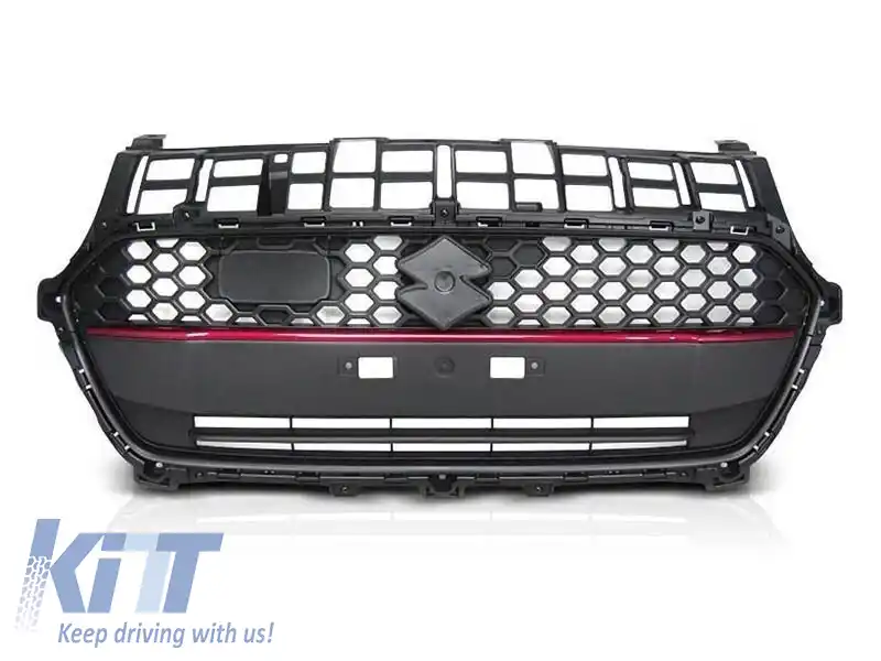 GRILĂ MATTĂ NEAGRĂ TIP SPORT POTRIVITĂ PENTRU SUZUKI SWIFT DUPĂ 2017