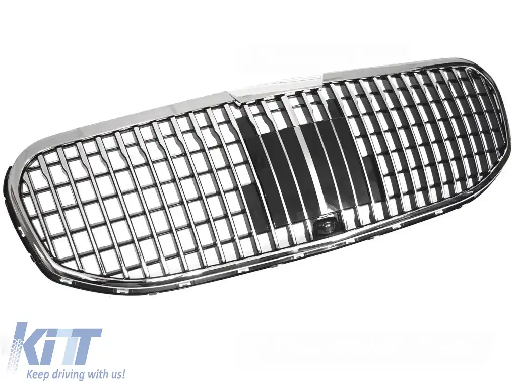 GRILĂ NEAGRĂ CHROME potrivită pentru MERCEDES GLS X167 19-23