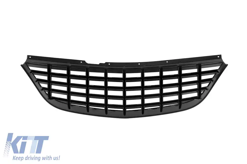 Grilă neagră fără emblemă potrivită pentru Opel Corsa D 2006-2009-image-6213235