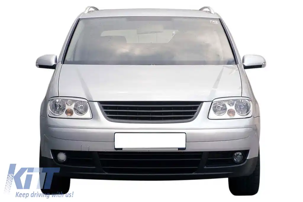 Grilă neagră fără emblemă potrivită pentru VW Touran 2003-2006-image-6216924