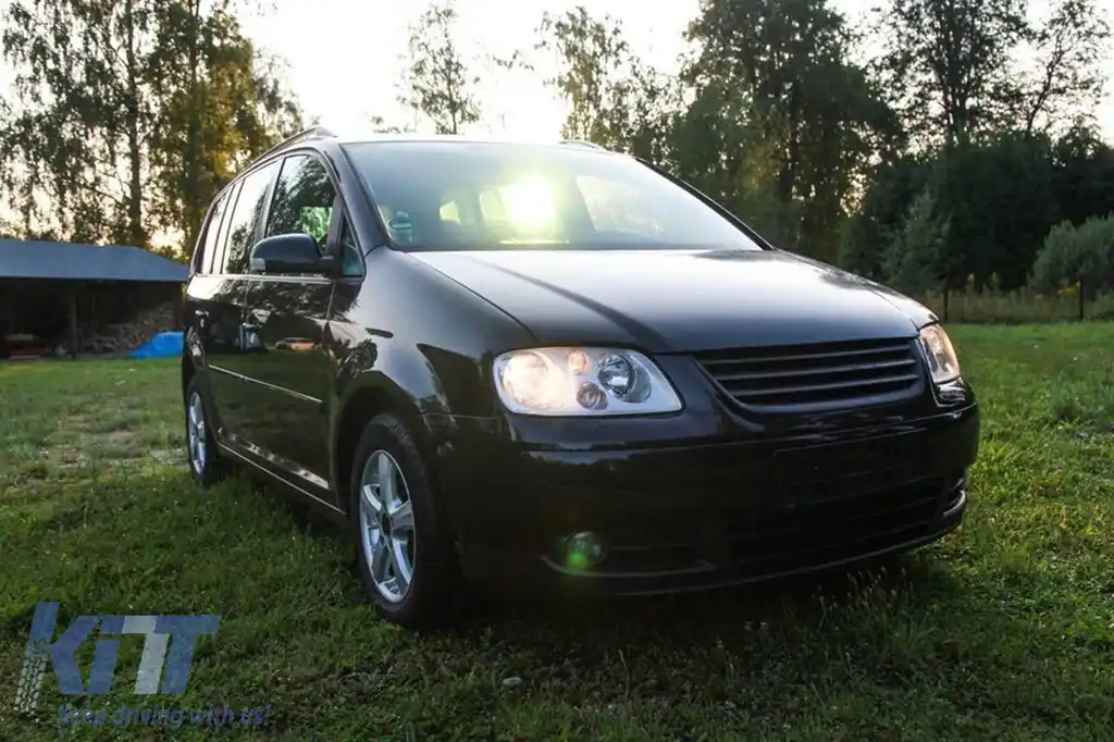 Grilă neagră fără emblemă potrivită pentru VW Touran 2003-2006-image-6216925