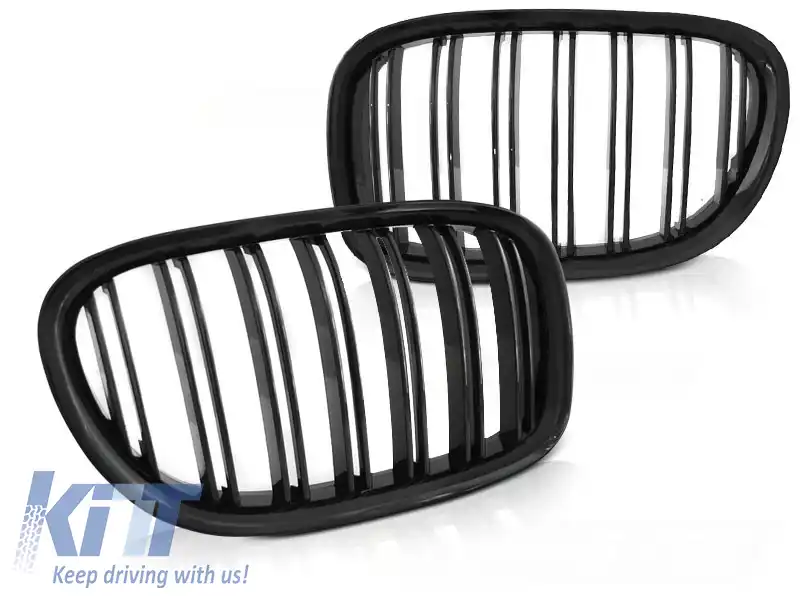 image-4-GRILĂ NEAGRĂ GLEDA DUBLĂ se potrivește pentru BMW F01 09-15
