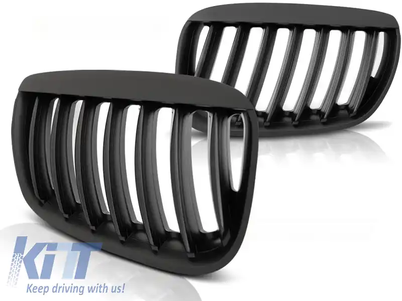 image-55-GRILĂ NEAGRĂ MATT potrivită pentru BMW X5 E53 04-06
