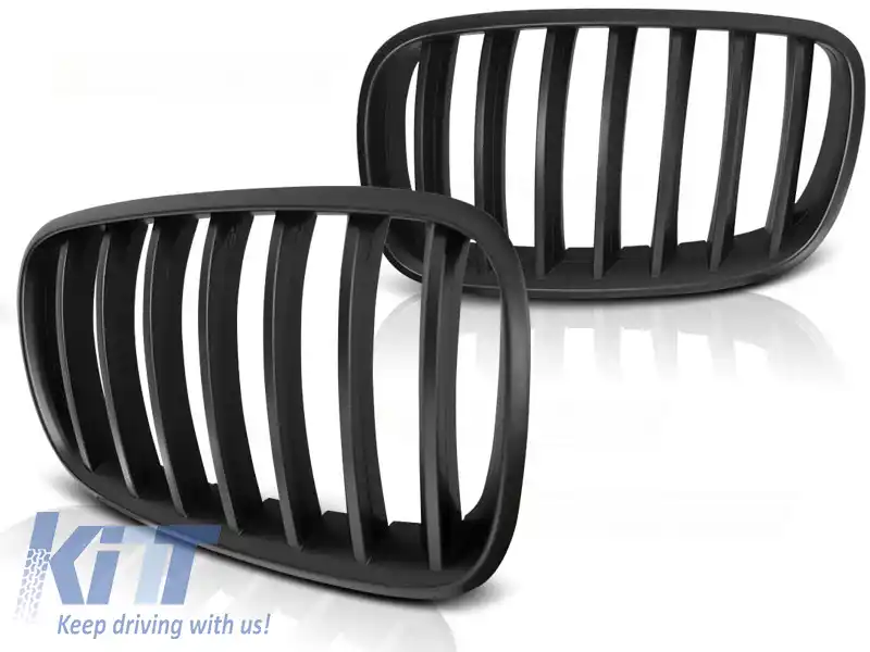 image-15-GRILĂ NEAGRĂ MATT potrivită pentru BMW X5 E70 X6 E71 08-