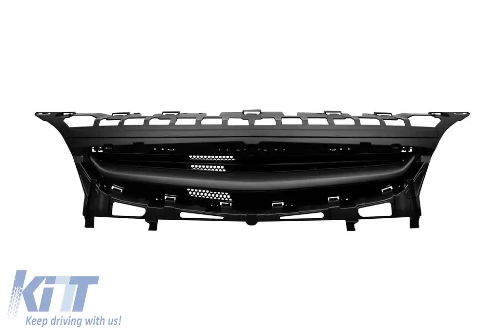 Grilă neagră potrivită pentru Opel Astra J 5 uși 2012-2015, fără deschidere pentru emblemă