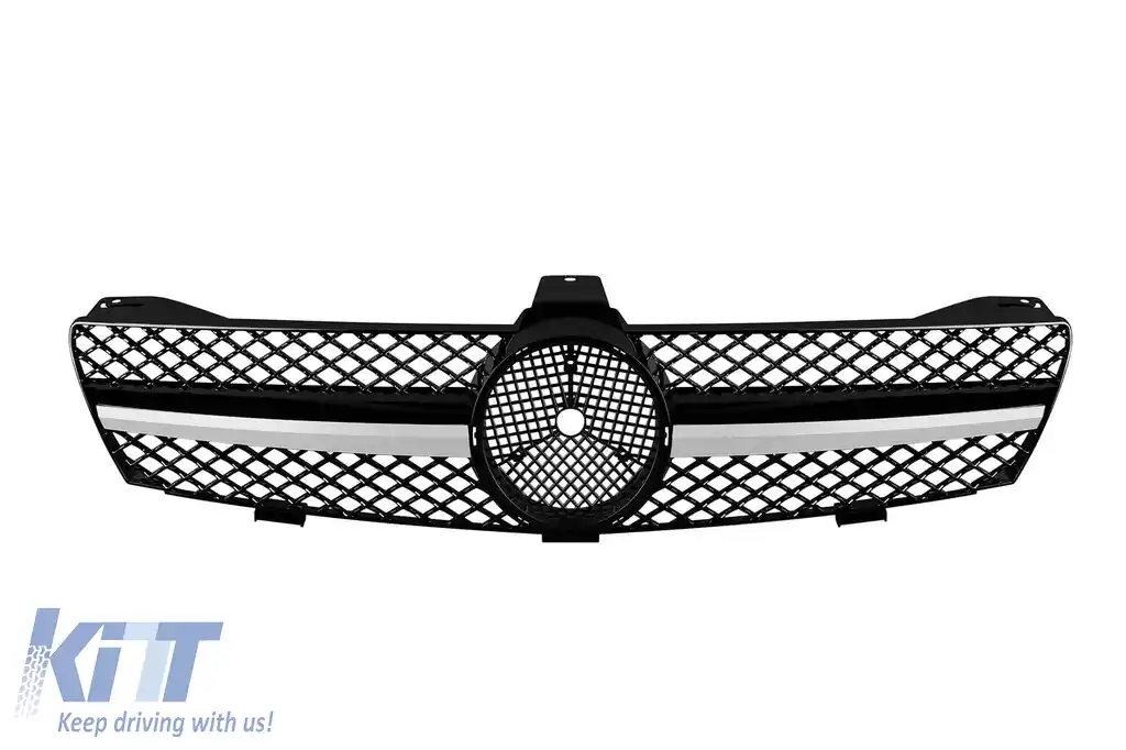 Grilă neagră tip A Design potrivită pentru Mercedes CLS C219 2004-2008