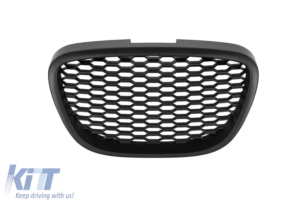 Grilă neagră tip fagure fără emblemă potrivită pentru Seat Leon 2006-2009