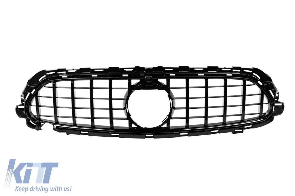 Grilă neagră tip GT potrivită pentru Mercedes E-Class W213 sedan, S213 break, C238 coupe, A238 cabrio 2020-2023