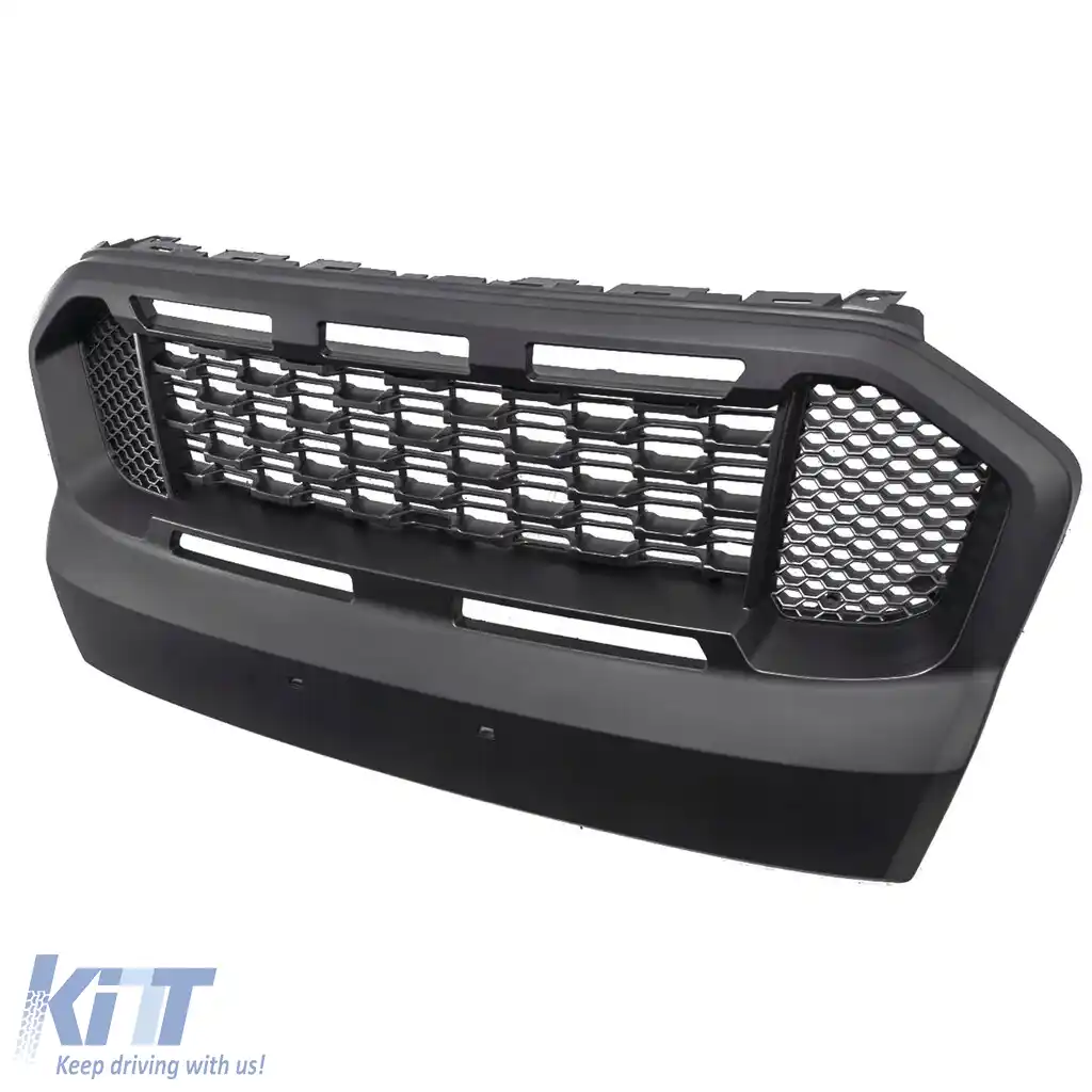 Grilă performantă cu plasă de fagure neagră cu LED, potrivită pentru Ford Ranger T7 16-19-image-6200399