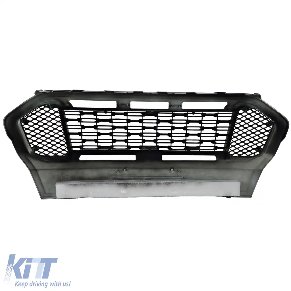 Grilă performantă cu plasă de fagure neagră cu LED, potrivită pentru Ford Ranger T7 16-19-image-6200400