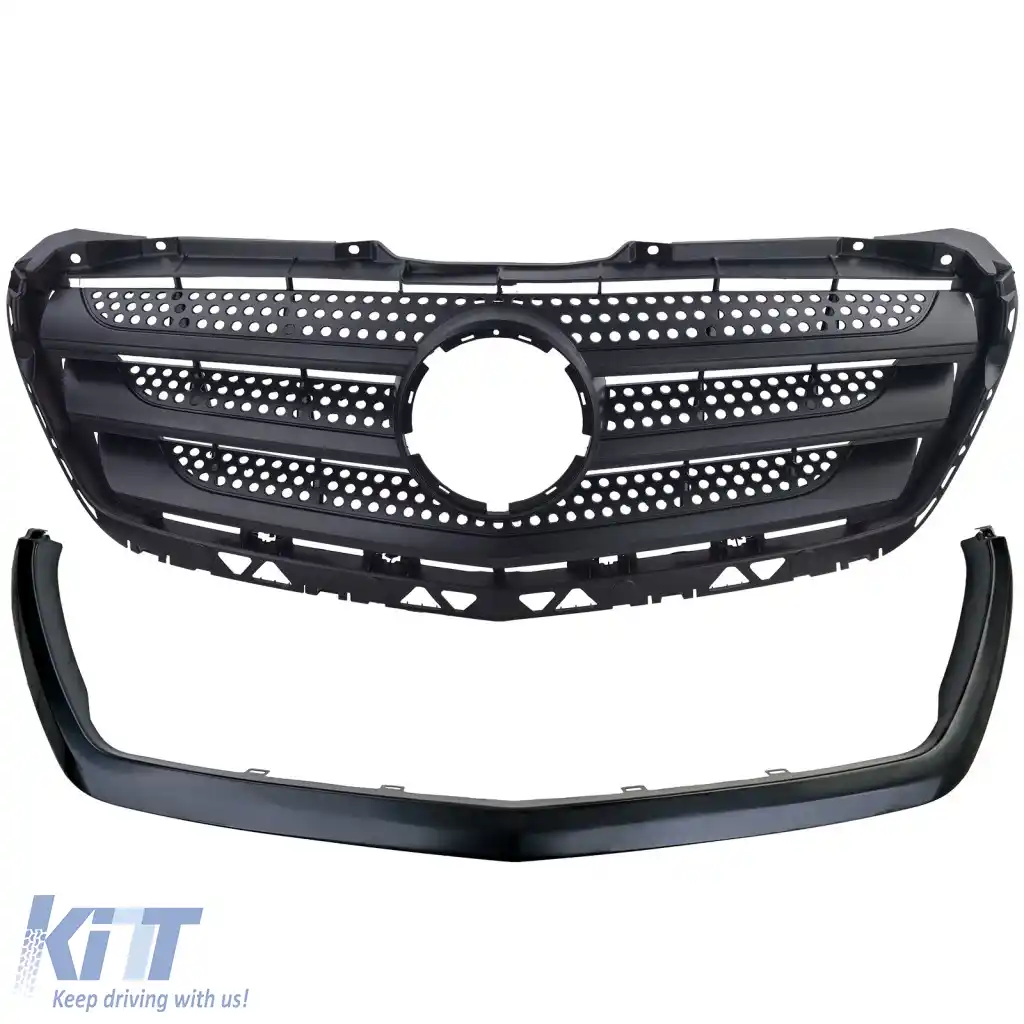 Grilă radiator cu cadru potrivit pentru Mercedes Sprinter W906 Facelift 2013–2018-image-6326869