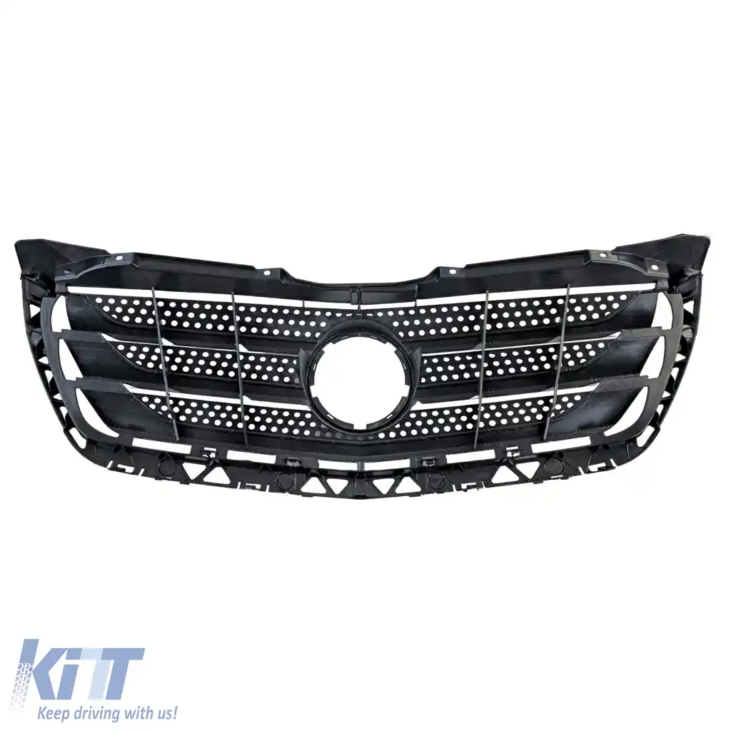 Grilă radiator cu crom + cadru potrivit pentru Mercedes Sprinter W906 Facelift 2013–18-image-6326704