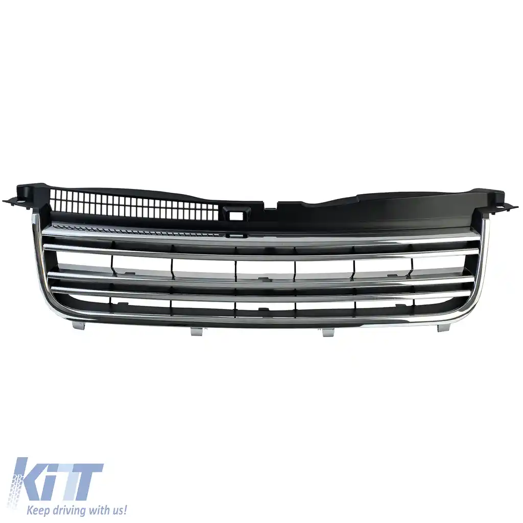 Grilă radiator cu două fante crom negru, potrivită pentru VW Passat 3BG Sedan Variant 00-05-image-6204617