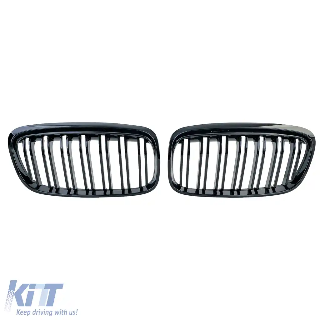 Grilă radiator cu dublu șanț negru lucios, potrivită pentru BMW Seria 2 Active Tourer F45 2014-2017-image-6210159