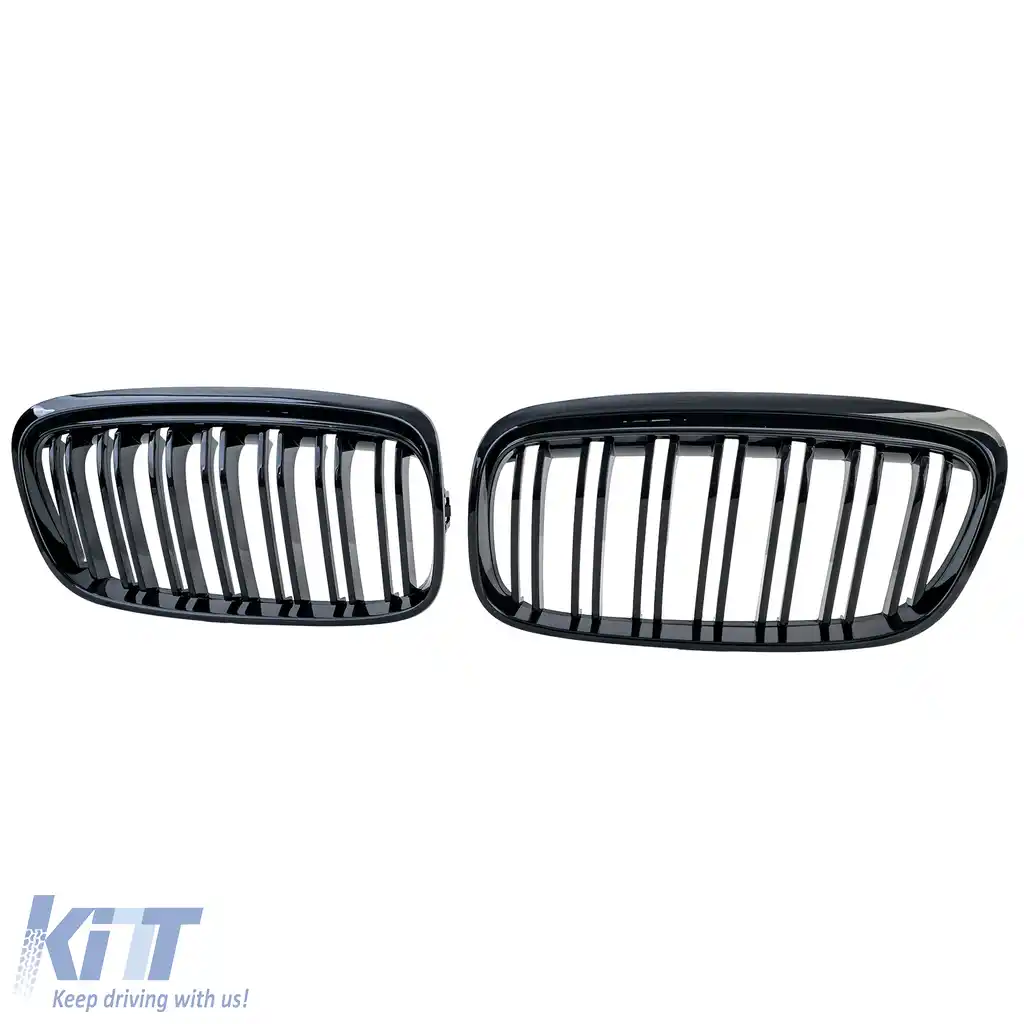 Grilă radiator cu dublu șanț negru lucios, potrivită pentru BMW Seria 2 Active Tourer F45 2014-2017-image-6210160