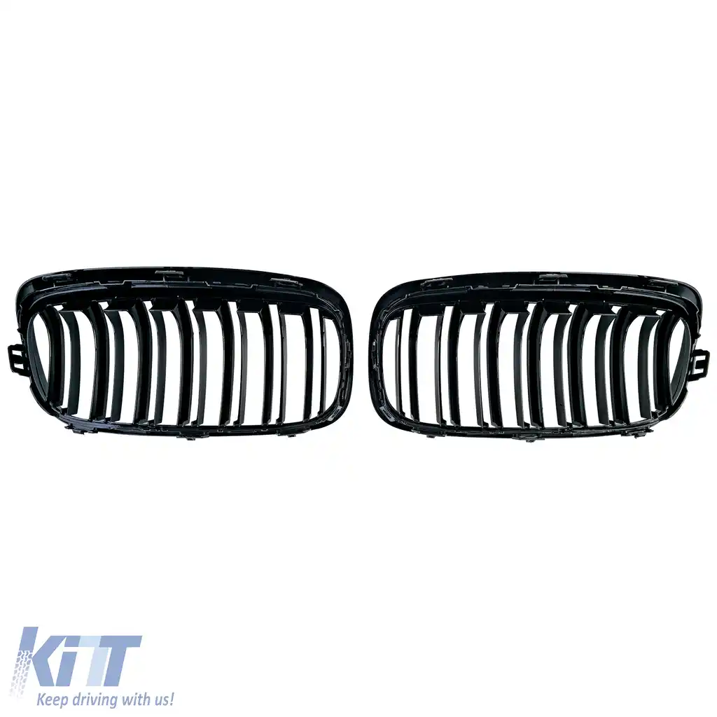 Grilă radiator cu dublu șanț negru lucios, potrivită pentru BMW Seria 2 Active Tourer F45 2014-2017-image-6210163