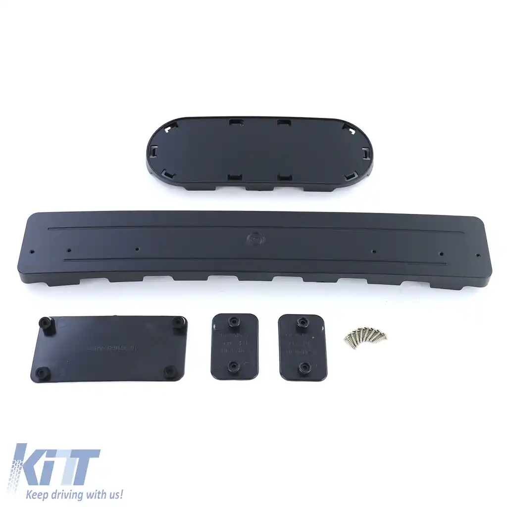 Grilă radiator cu fagure fără emblemă, neagră lucioasă, potrivită pentru Audi A3 8P 05-08-image-6195965