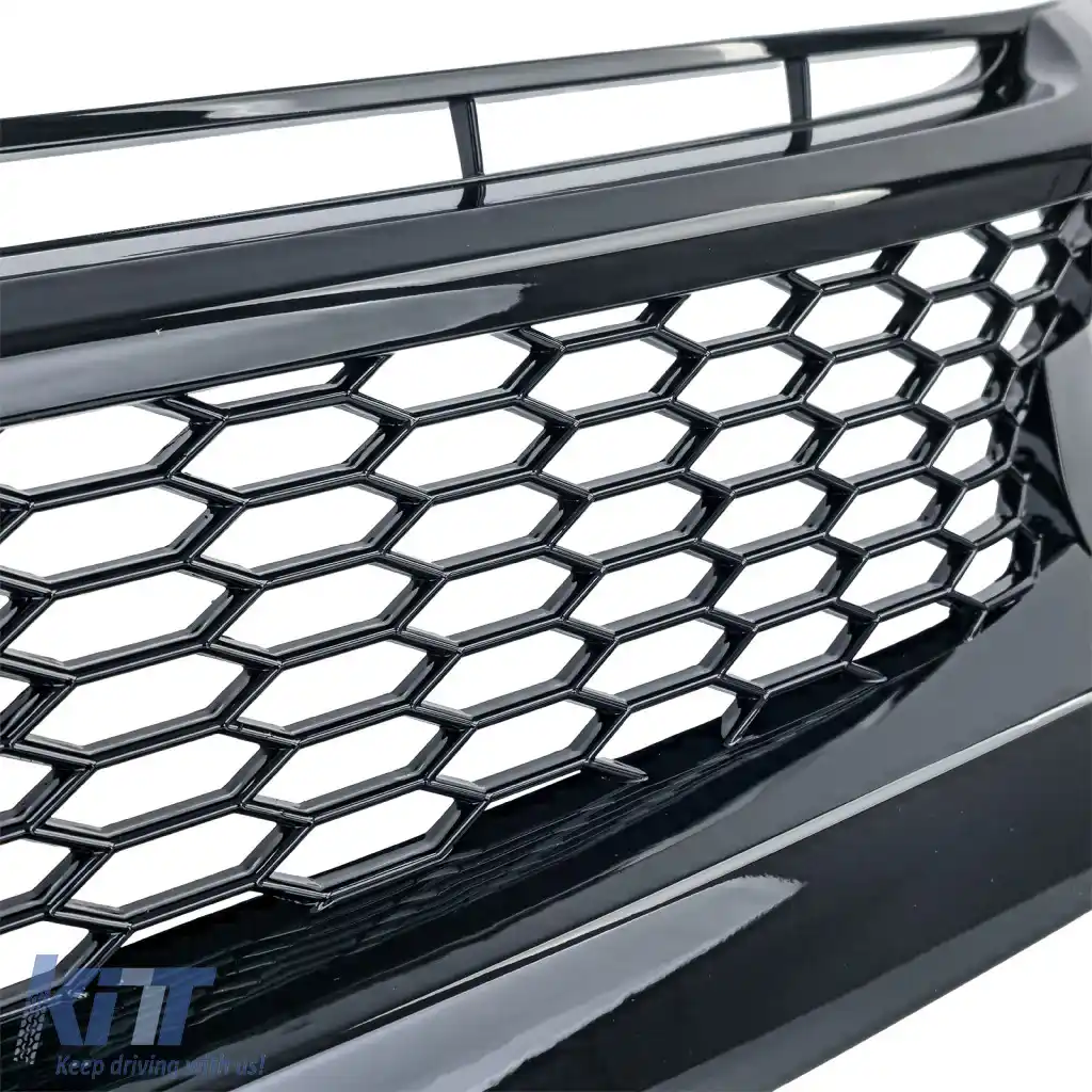 Grilă radiator curată cu fagure TR Performance Gloss, potrivită pentru Honda Civic X FC FK 2016-2020-image-6264140