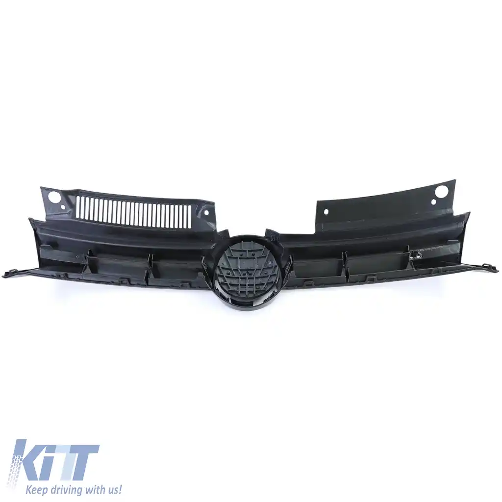 Grilă radiator față neagră lucioasă potrivită pentru VW Golf 6 GTI GTD R 2008–2013-image-6328950