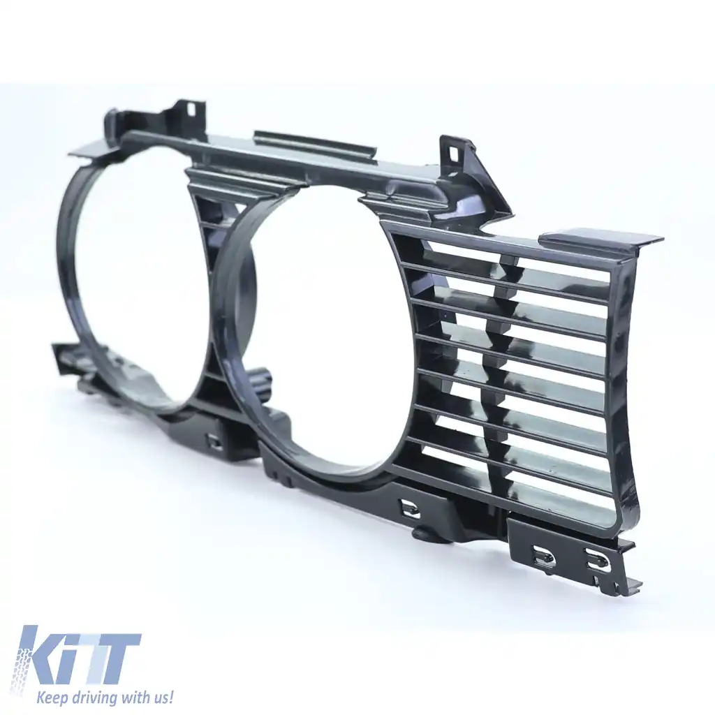 Grilă radiator far dreapta potrivită pentru BMW Seria 5 E34 1988-1994-image-6327347