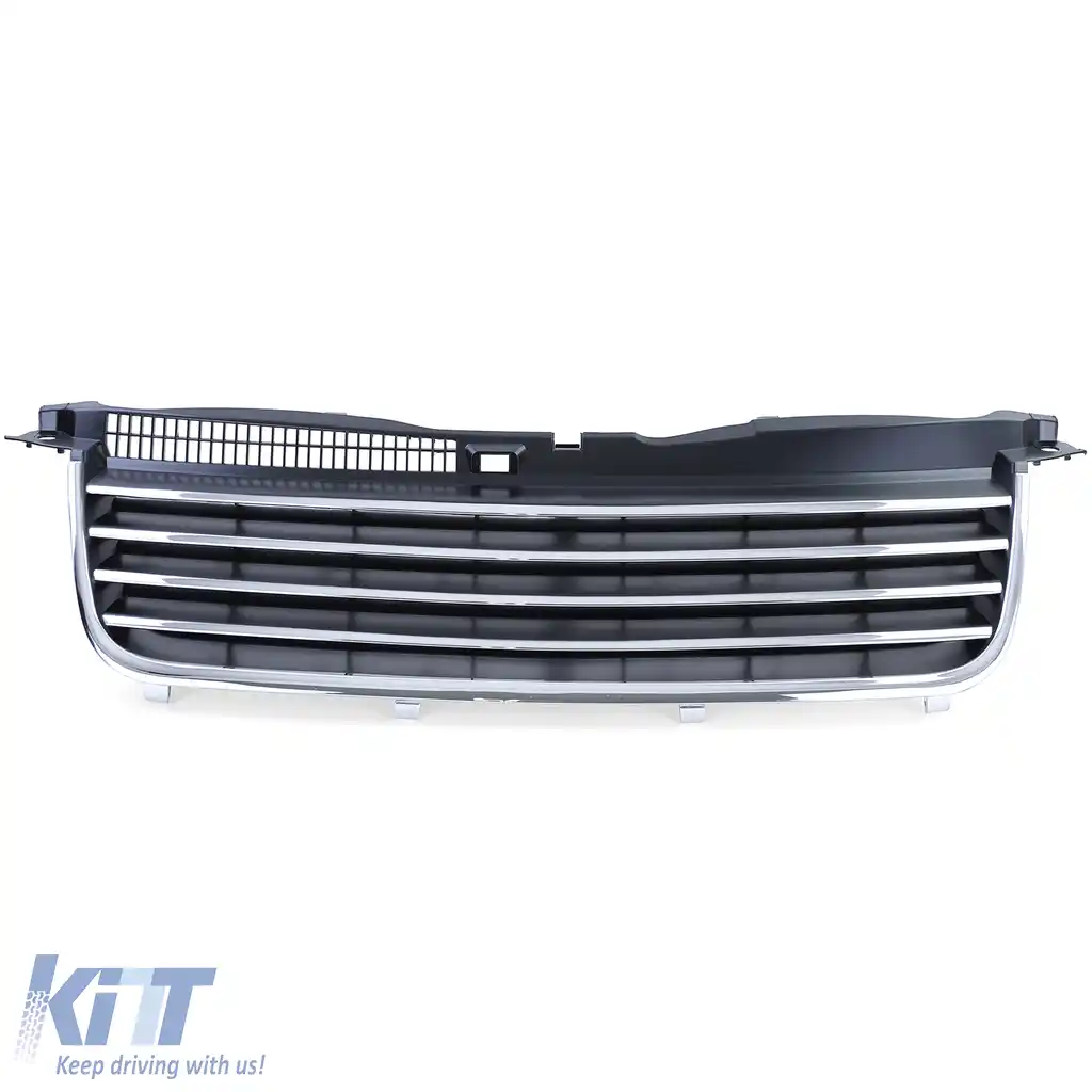 Grilă radiator fără emblemă cu benzi cromate, potrivită pentru VW Passat 3BG 00-05-image-6258895