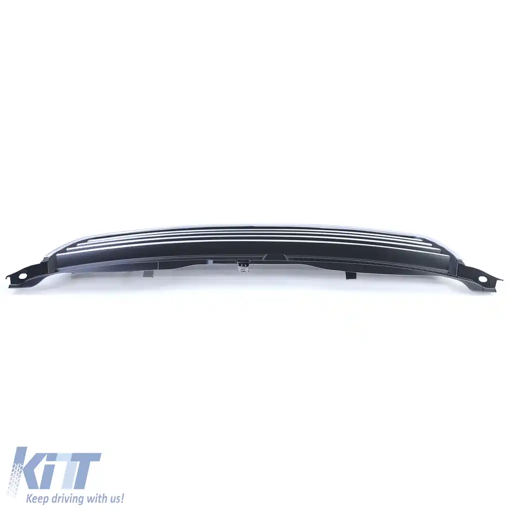 Grilă radiator fără emblemă cu benzi cromate, potrivită pentru VW Passat 3BG 00-05-image-6258896