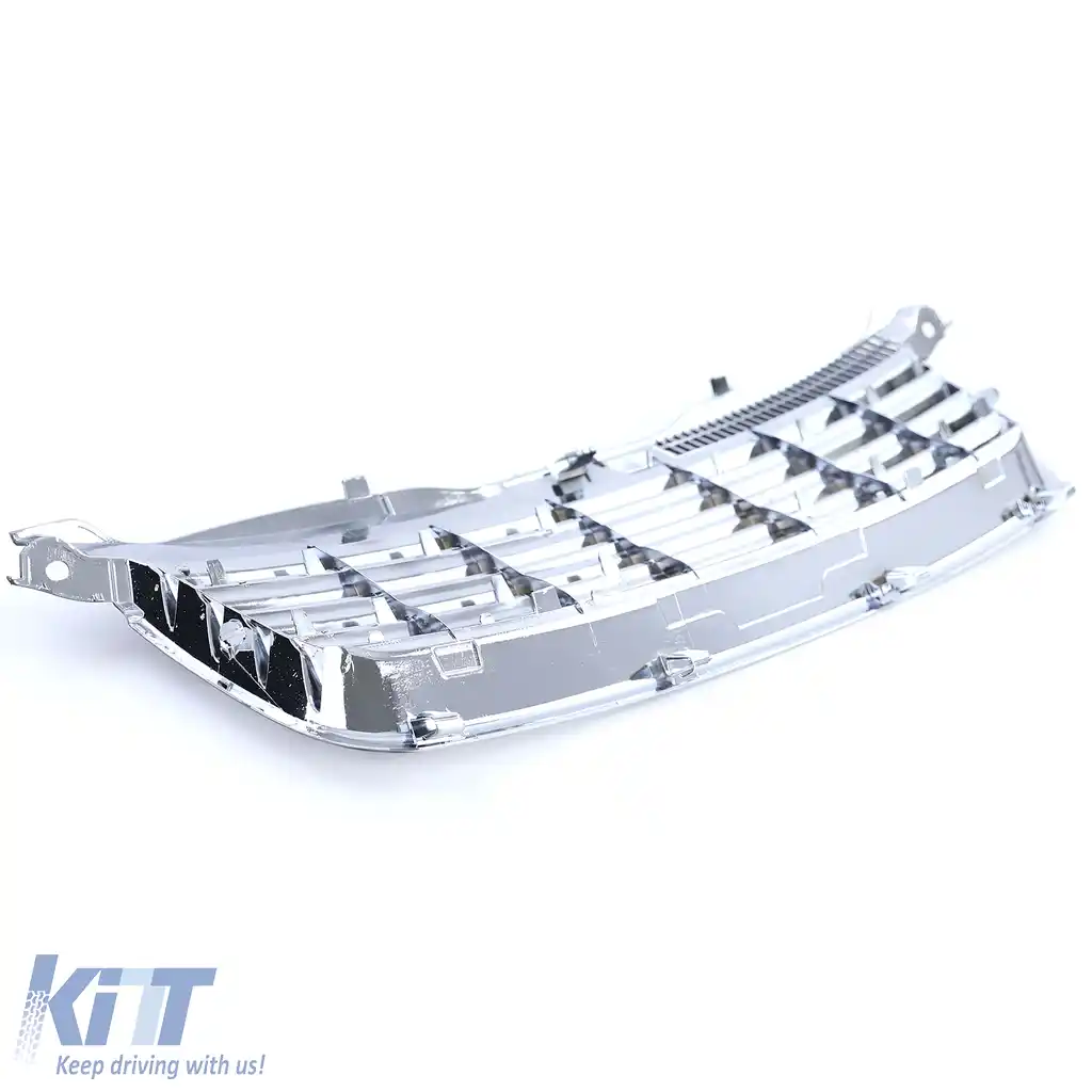 Grilă radiator fără emblemă cu benzi cromate, potrivită pentru VW Passat 3BG 00-05-image-6258897