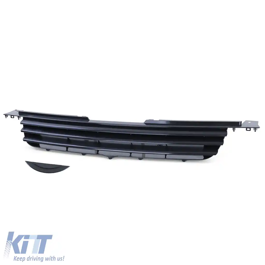 Grilă radiator fără emblemă neagră, potrivită pentru VW Lupo 98-05-image-6196342