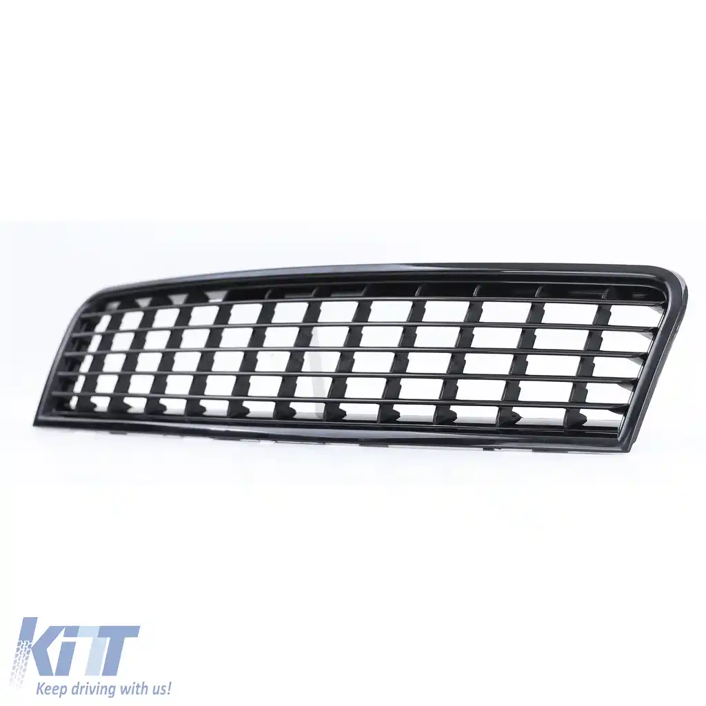 Grilă radiator fără emblemă neagră, potrivită pentru Audi A4 B6 8E sedan Avant 00-04-image-6200263