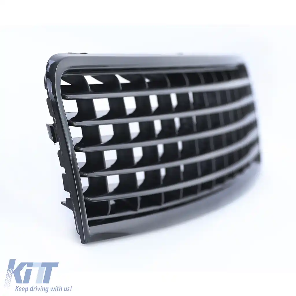 Grilă radiator fără emblemă neagră, potrivită pentru Audi A4 B6 8E sedan Avant 00-04-image-6200264