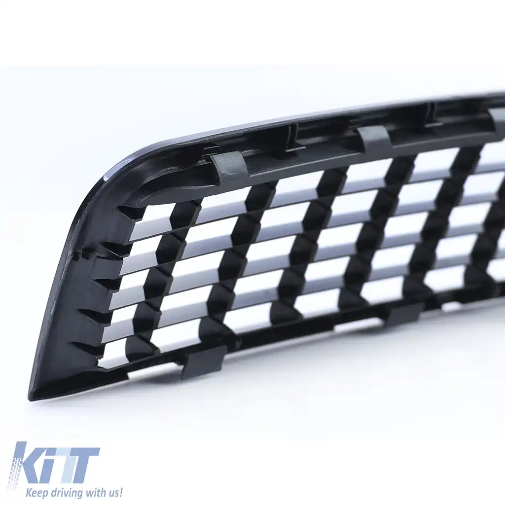 Grilă radiator fără emblemă neagră, potrivită pentru Audi A4 B6 8E sedan Avant 00-04-image-6200267