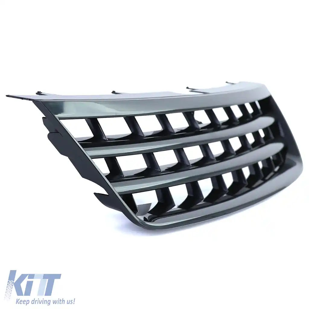Grilă radiator fără emblemă neagră lucioasă, potrivită pentru VW Touareg 7L 02-06-image-6209528