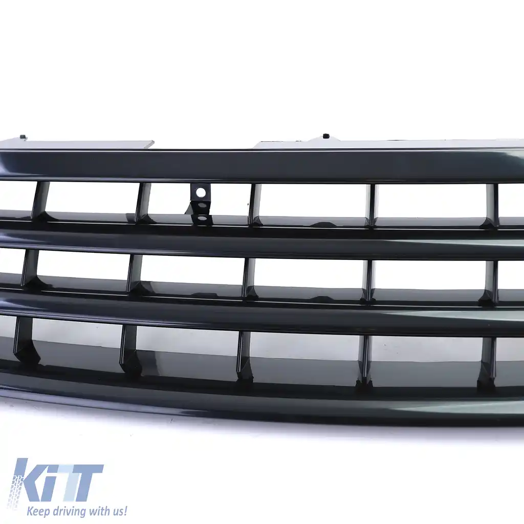 Grilă radiator fără emblemă neagră lucioasă, potrivită pentru VW Touareg 7L 02-06-image-6209530