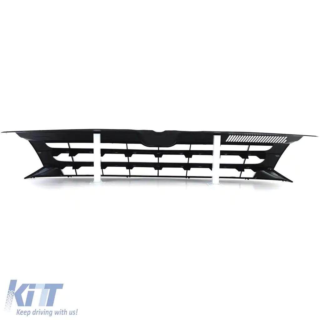 Grilă radiator fără emblemă negru lucios pentru VW Bus T5 Facelift 09-15-image-6192799