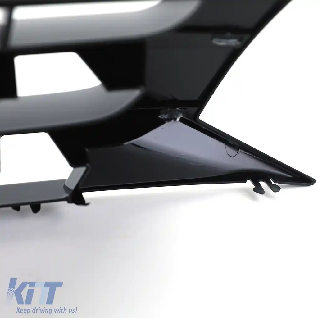 Grilă radiator fără emblemă negru lucios pentru VW Bus T5 Facelift 09-15-image-6192803