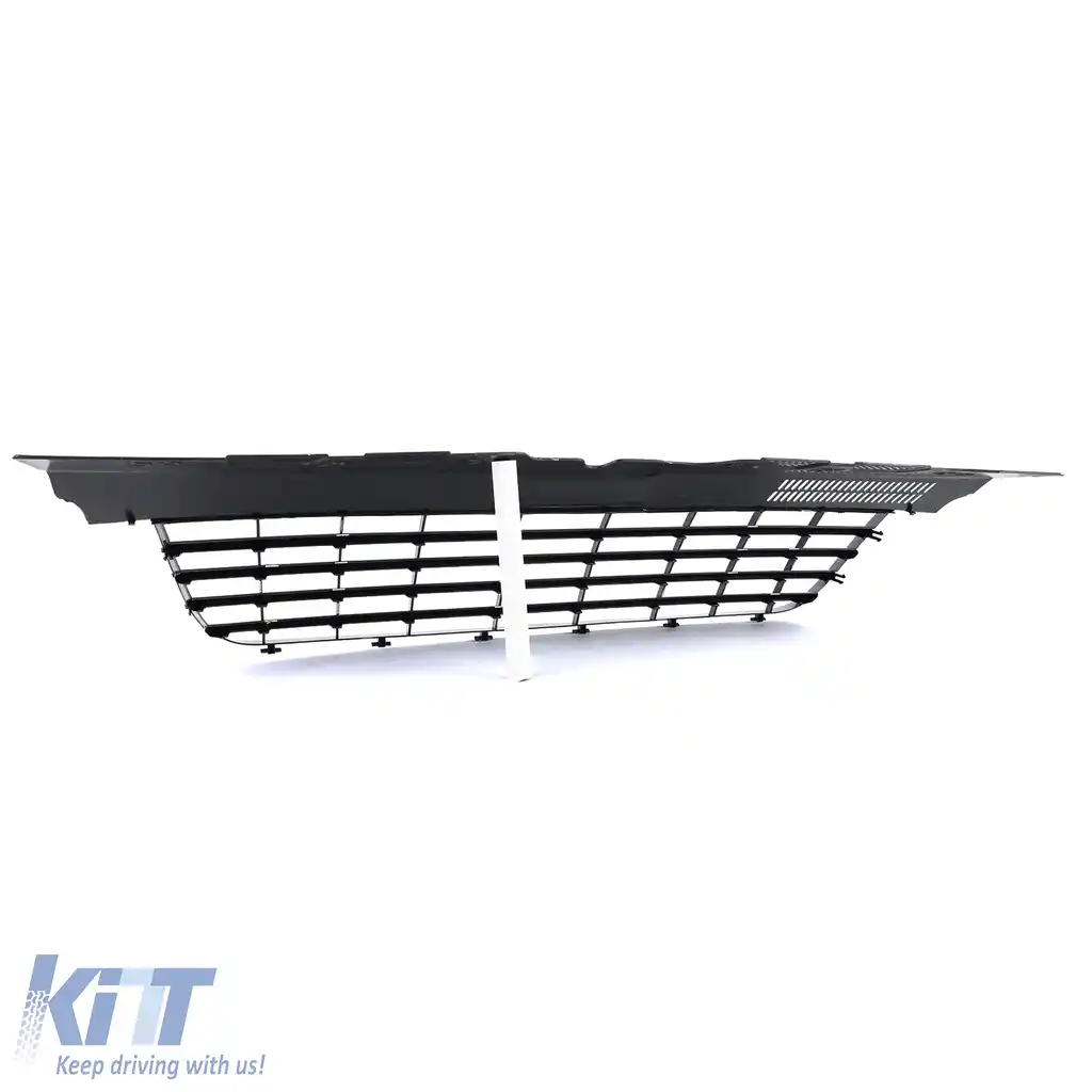 Grilă radiator fără emblemă, negru lucios, potrivită pentru VW Bus T5 03-09 Transporter-image-6195327